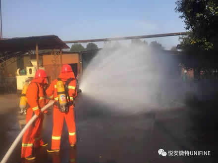 悦安公司微型消防站，为公司财产和员工生命安全保驾护航